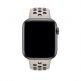 Apple Watch Nike Sport Band - оригинална силиконова каишка за Apple Watch 42мм, 44мм (бежов-черен) 2