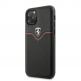 Ferrari Off Track Victory Leather Hard Case - кожен кейс (естествена кожа) за iPhone 11 (черен) 4