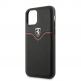 Ferrari Off Track Victory Leather Hard Case - кожен кейс (естествена кожа) за iPhone 11 (черен) 5