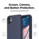 Elago Soft Silicone Case - силиконов (TPU) калъф за iPhone 11 (тъмносин) 3