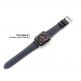 Torrii Leather Band - кожена каишка за Apple Watch 42мм, 44мм (тъмносиня с кафеви шевове) 2