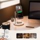 Тройна поставка (пад) за безжично зареждане за iPhone с Magsafe, Apple Watch, AirPods, Qi съвместими устройства - Joyroom 4-in-1 Magnetic Wireless Charging Station Qi2 22.5W With Built-in Night Light (бял) 7