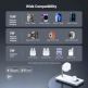 Преносима тройна поставка (пад) за безжично зареждане за iPhone с MagSafe, Apple Watch, AirPods и Qi съвместими мобилни устройства - Ugreen 3-in-1 MagSafe Wireless Magnetic Charger Qi2 25W (бял)  5