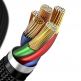 Baseus Horizontal USB-C to Lightning Cable - USB-C към Lightning кабел за Apple устройства с Lightning порт (200 см) (черен) 3