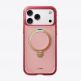 Удароустойчив хибриден кейс с MagSafe за iPhone 17 Pro - Torras Ostand Q3 Air World Cup Limited Edition MagSafe Case (червен-прозрачен)