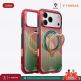 Удароустойчив хибриден кейс с MagSafe за iPhone 17 Pro - Torras Ostand Q3 Air World Cup Limited Edition MagSafe Case (червен-зелен)