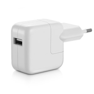 Apple 12W USB Power Adapter - оригинално захранване за iPad, iPhone, iPod (EU стандарт) (bulk)