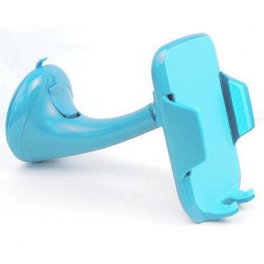 Universal Car Mount K300 - поставка за стъклото на кола за iPhone 6, iPhone 6S/6 Plus, Galaxy Note 4 и мобилни телефони (синя)