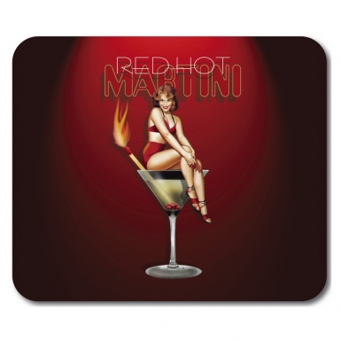 Allsop Red Martini Mousepad - неопренова подложка за мишка