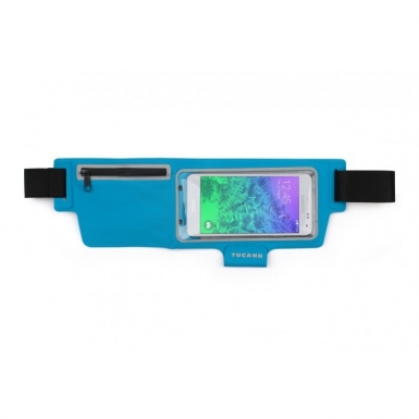 Tucano Sporty Waistband - универсален спортен калъф за кръста за iPhone, Samsung, HTC, Sony и мобилни телефони (син)