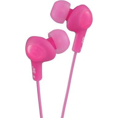 JVC HAFX5BE Gumy Plus Noise Isolating Headphones - шумоизолиращи слушалки за смартфони и мобилни устройства (розов)