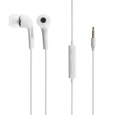 Samsung Headset EHS64AV - оригинални слушалки с микрофон и управление на звука за Samsung мобилни устройства (бял) (bulk)