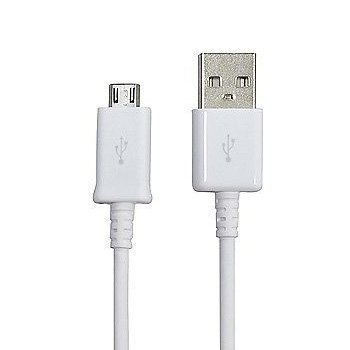 Samsung USB DataCable ECB-DU4EWE - оригинален microUSB кабел за Samsung мобилни телефони (150 cm) (бял) (bulk)