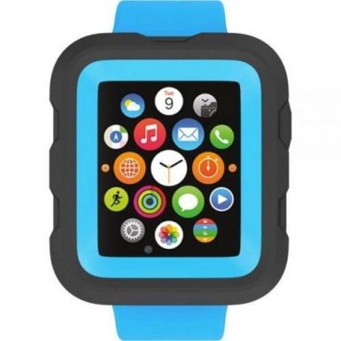 Griffin Survivor Watch Case - хибриден кейс с най-висока степен на защита за Apple Watch 38 mm (син)
