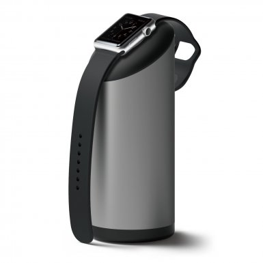 Elago Watch Stand - луксозна алуминиева поставка за Apple Watch (тъмносива)