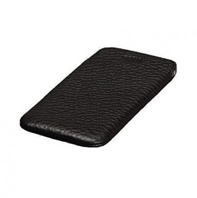 SENA UltraSlim Classic Pouch - кожен калъф (естествена кожа, ръчна изработка) за iPhone 8, iPhone 7, iPhone 6, iPhone 6S (черен)