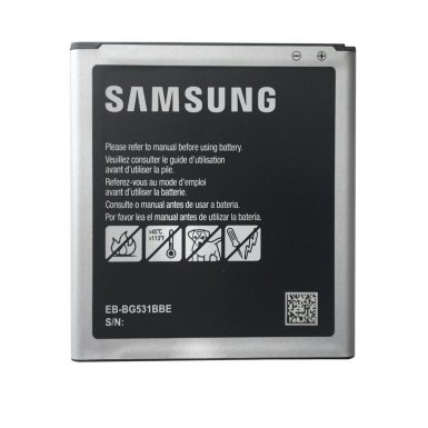 Samsung Battery EB-BG531BE - оригинална резервна батерия за Samsung Galaxy J5 (2015), Galaxy J3 (2016), Galaxy Grand Prime (bulk)