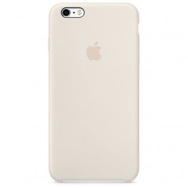 Apple Silicone Case - оригинален силиконов кейс за iPhone 6, iPhone 6S (бежав)