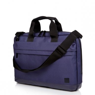 Knomo Turin 14 Slim Briefcase - унисекс чанта за преносими компютри до 14 инча (синя)