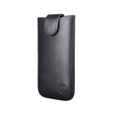 JT Berlin SlimCase Premium 2ML - кожен калъф (естествена кожа) за iPhone 6, iPhone 8, iPhone 7, Galaxy Alpha, Galaxy S5 mini, HTC One Mini 2 (черен)
