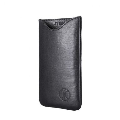 JT Berlin SlimCase Leather 2ML - кожен калъф (естествена кожа) за iPhone 6, iPhone 8, iPhone 7, Galaxy Alpha, Galaxy S5 mini, HTC One Mini 2 (черен)