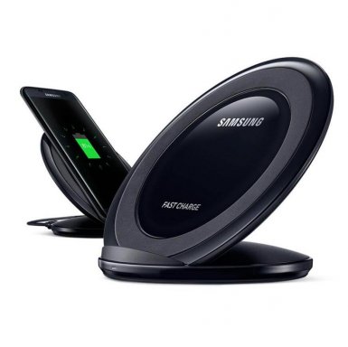 Samsung Inductive Wireless Fast Charge Stand NG930 (black) - поставка (пад) за безжично захранване за QI съвместими устройства (черен) (bulk)