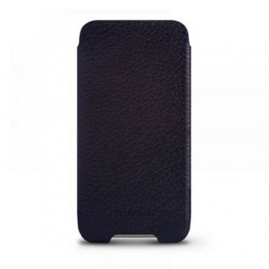 Beyzacases New Zero - кожен калъф (естествена кожа, ръчна изработка) за iPhone 8, iPhone 7, iPhone 6, iPhone 6S (черен)