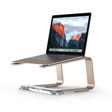 Griffin Elevator Computer Laptop Stand - настолна алуминиева поставка за MacBook и лаптопи (златиста)