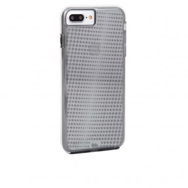 CaseMate Naked Tough Translucent Case - кейс с висока защита за iPhone 8 Plus, iPhone 7 Plus, iPhone 6S Plus, iPhone 6 Plus (сив)