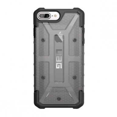 Urban Armor Gear Plasma - удароустойчив хибриден кейс за iPhone 8 Plus, iPhone 7 Plus, iPhone 6S Plus, iPhone 6 Plus (черен-прозрачен)
