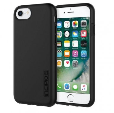 Incipio Dual Pro - удароустойчив хибриден кейс за iPhone 8, iPhone 7 (черен)