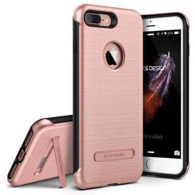 Verus Duo Guard Case - висок клас хибриден удароустойчив кейс за iPhone 8 Plus, iPhone 7 Plus (розово злато)
