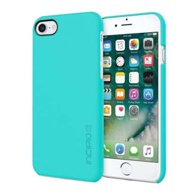 Incipio Feather Case - тънък поликарбонатов кейс за iPhone 8, iPhone 7 (светлосин)