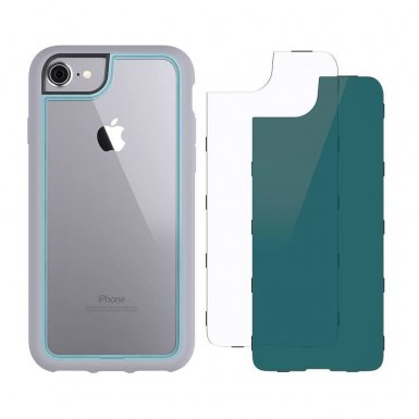 Griffin Survivor Adventure Case - хибриден удароустойчив кейс за iPhone 8, iPhone 7, iPhone 6S, iPhone 6 (сив)