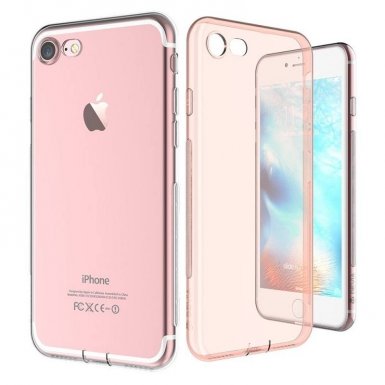 Devia Naked Case - тънък силиконов (TPU) калъф (0.5 mm) за iPhone 8, iPhone 7 (розово злато)