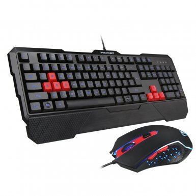 Tecknet Gaming Combo X861 - комплект геймърска клавиатура и мишка с LED подсветка (за PC)