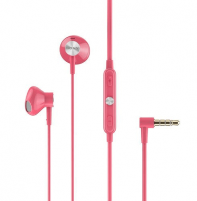 Sony Stereo Headset Jones STH-30 - слушалки с микрофон за Sony мобилни устройства (розов)