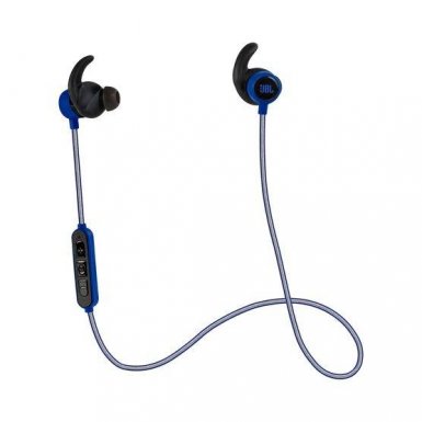 JBL Reflect Mini BT - безжични Bluetooth слушалки с микрофон за iPhone, iPod, iPad и мобилни устройства (син)