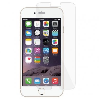 Macally Tempered Glass Protector - калено стъклено защитно покритие за дисплея на iPhone 8 Plus, iPhone 7 Plus (прозрачен)