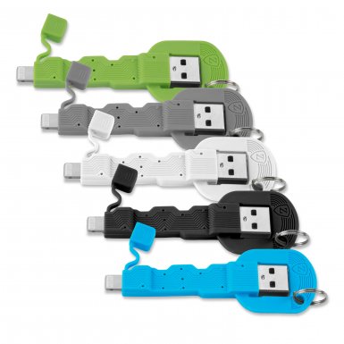 4smarts Basic KeyLink Lightning Cable - кабел тип ключодържател за всички устройства с Lightning конектор (8.5 см) (бял)