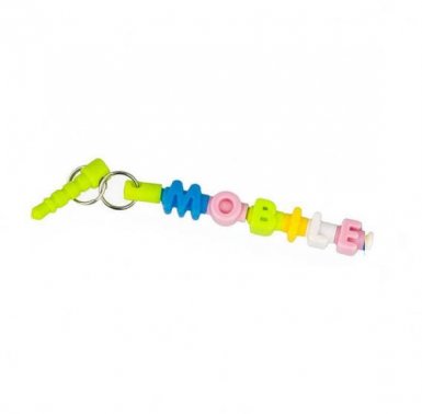 Colorname Ear Cap Letters - комплект тапа за прах за аудио входа и 52 букви
