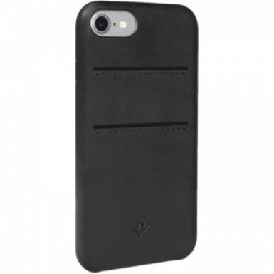TwelveSouth Relaxed Wallet Leather Clip - кожен (естествена кожа) кейс за iPhone 8, iPhone 7 (черен)