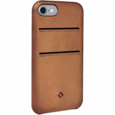 TwelveSouth Relaxed Wallet Leather Clip - кожен (естествена кожа) кейс за iPhone 8, iPhone 7 (кафяв)