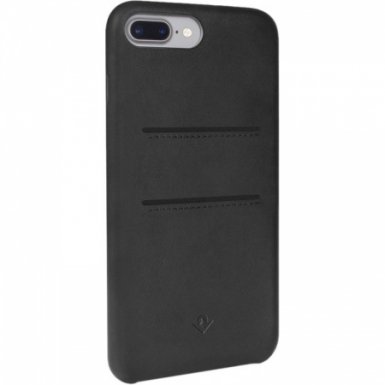 TwelveSouth Relaxed Wallet Leather Clip - кожен (естествена кожа) кейс за iPhone 8 Plus, iPhone 7 Plus (черен)