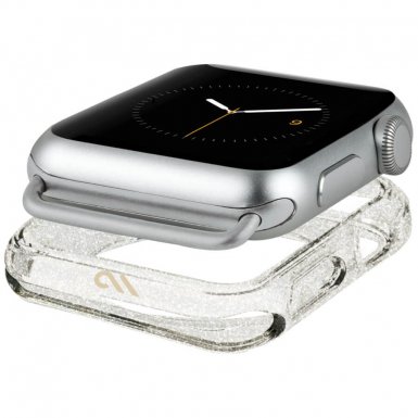 CaseMate Sheer Glam Bumper - кейс с висока защита за Apple Watch 38мм (прозрачен)