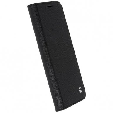 Krusell Malmo 4 Card FolioCase - кожен калъф, тип портфейл и поставка за Samsung Galaxy S8 (черен)