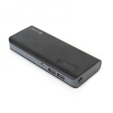 Platinet Power Bank 8000 mAh - външна батерия с 2 USB изходa за таблети и смартфони (черен-сив)