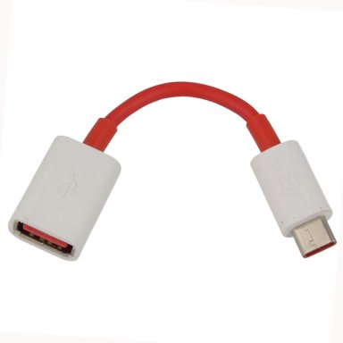 OnePlus OTG USB-C to USB-A Adapter - USB-A OTG адаптер за устройства с USB-C порт (червен) 