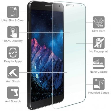 4smarts Second Glass - калено стъклено защитно покритие за дисплея на Huawei Y6 II Compact (прозрачен)