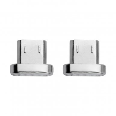 4smarts Magnetic 2xMicroUSB GravityCord Connectors - два броя магнитни накрайници (за магнитен кабел GravityCord) с MicroUSB конектори (сребрист)